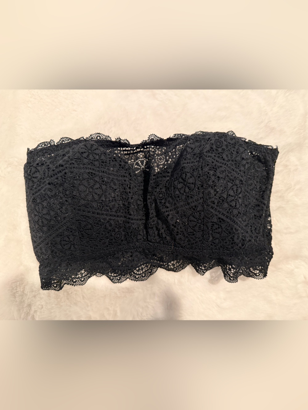 Auden Black Lace Bandeau Bralette